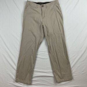 Cabelas Classic Fit Khaki Chino Pants Mens 34x32 Straight Casual Lightweight